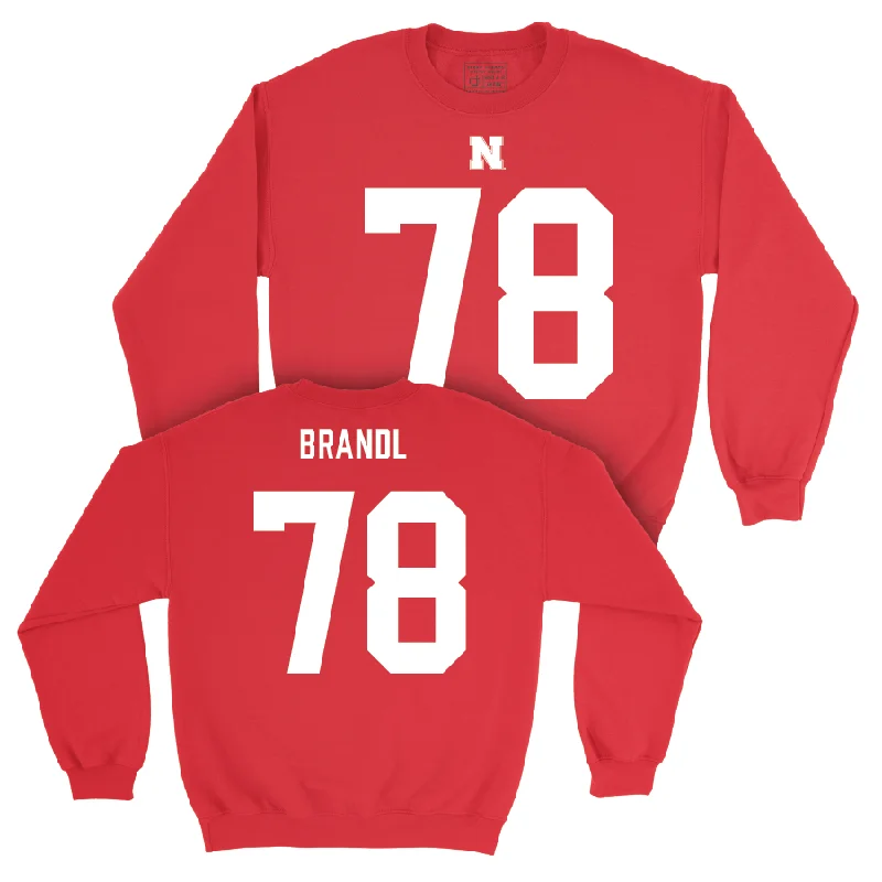 Long Sleeve For Custom Events-Nebraska Football Red Shirsey Crew - Jacob Brandl | #78