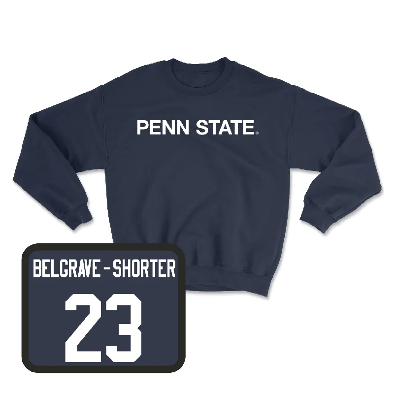 Long Sleeve For Casual Weekends-Navy Football Penn State Crew  - AJ Belgrave-Shorter