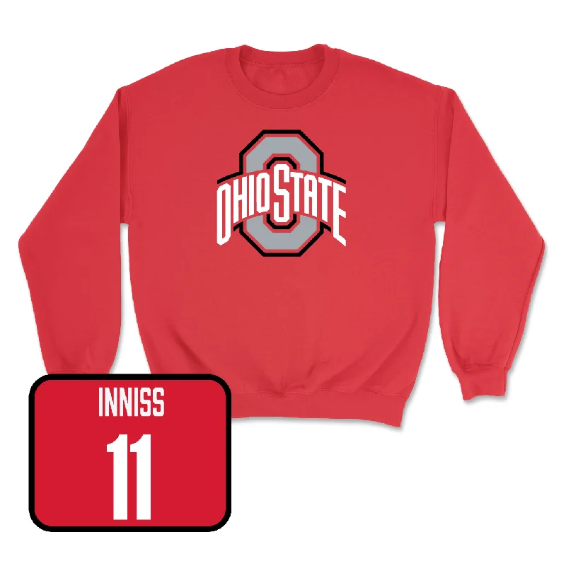 Long Sleeve For Custom Team Gear-Red Football Team Crew - Austin Siereveld