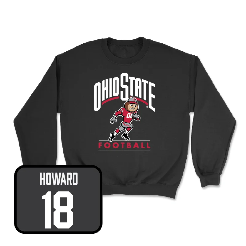 Long Sleeve For Christmas Gifts-Football Black Gridiron Crew   - Will Howard