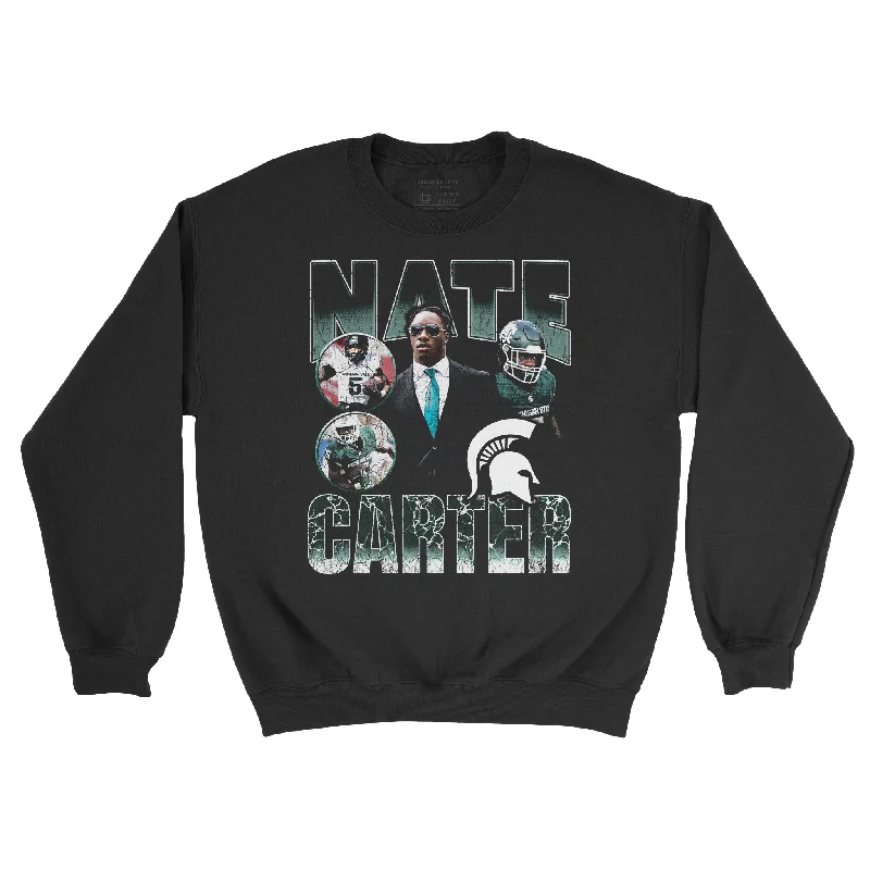 High Quality Long Sleeve-EXCLUSIVE RELEASE - Nate Carter 90s Black Crew