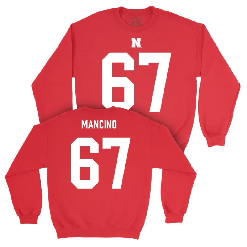 Long Sleeve For Summer Nights-Nebraska Football Red Shirsey Crew - Joey Mancino | #67