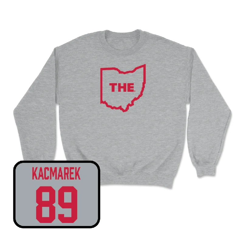 Long Sleeve With Modern Design-Sport Grey Football The Crew  - Will Kacmarek