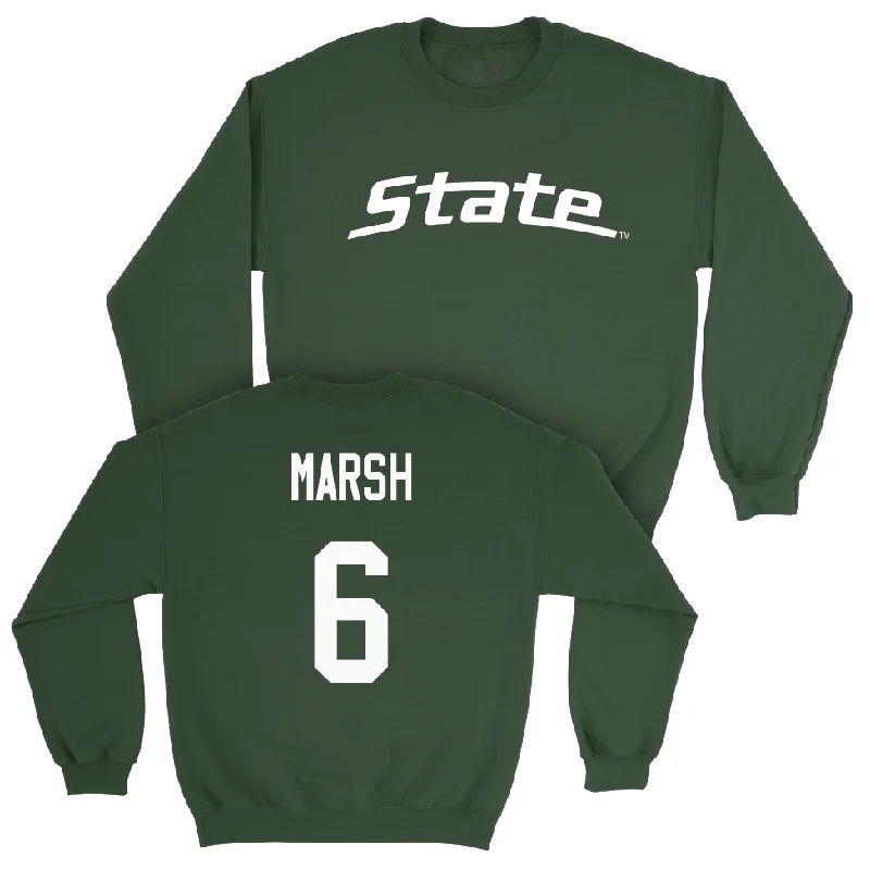 Long Sleeve For Spring-Green Football State Crew  - Nick Marsh