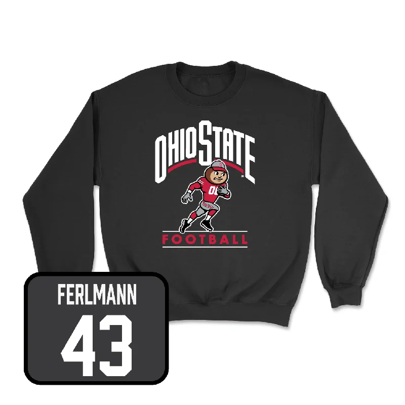 Long Sleeve For Travel Fashion-Football Black Gridiron Crew - John Ferlmann