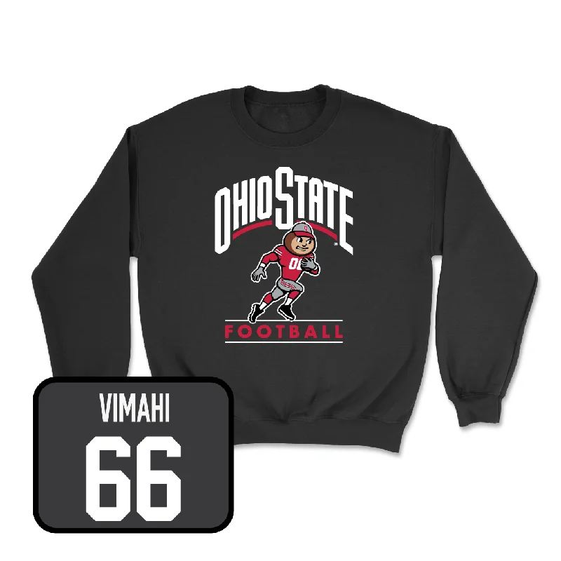 Custom Printed Long Sleeve-Football Black Gridiron Crew - Emeka Egbuka