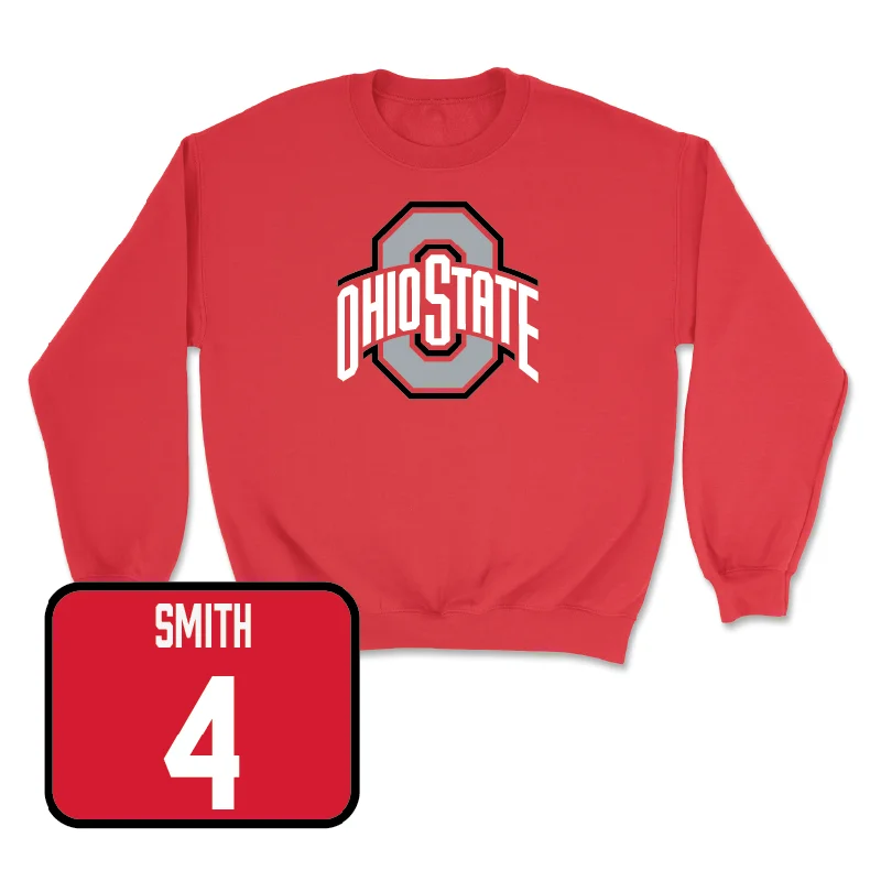 Long Sleeve With Inspirational Quotes-Red Football Team Crew  - Jeremiah Smith