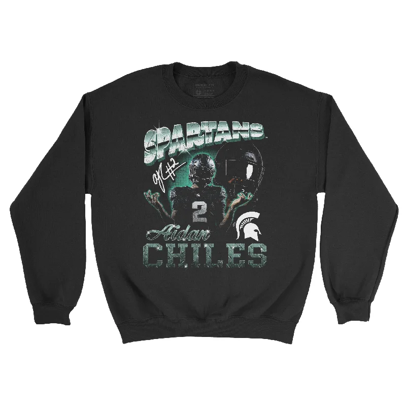 Long Sleeve With Adjustable Fit-EXCLUSIVE RELEASE - Aidan Chiles 90s Black Crew