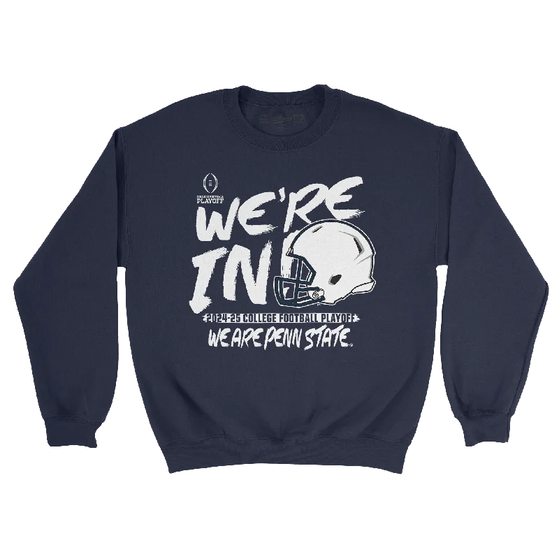 Long Sleeve With Custom Insignia-Penn State Football 2024 College Football Playoff “We’re In”  Crew by Retro Brand