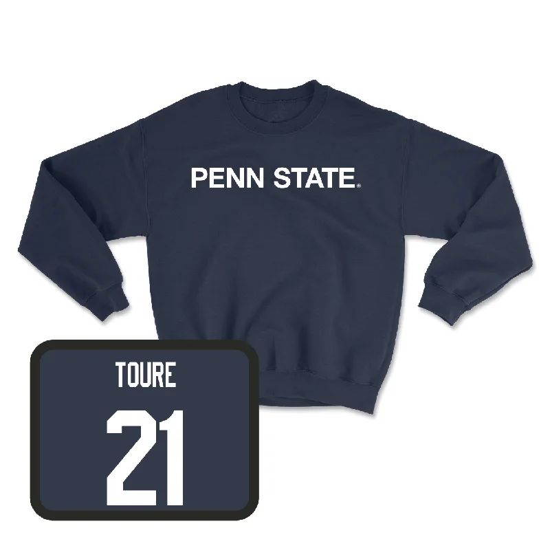 Long Sleeve For Street Style-Navy Football Penn State Crew  - Vaboue Toure