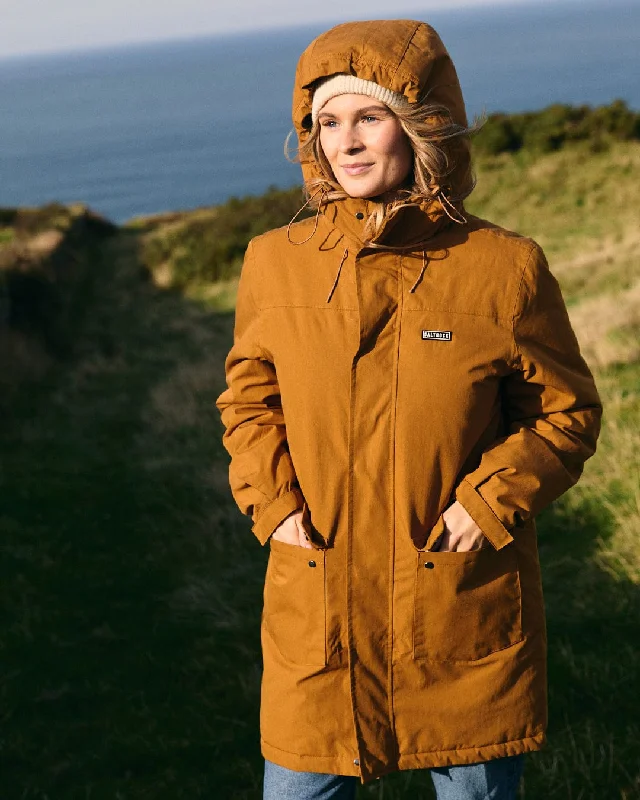 High-Performance Jackets-Linden - Womens Water Resistant Coat - Brown