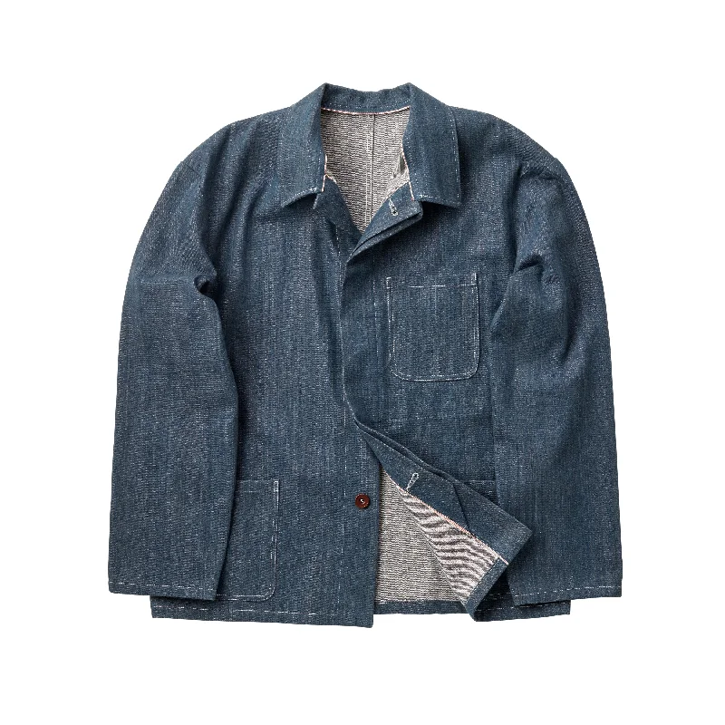 Jackets For Winter Wear-The Bristol Harbourside Blue Denim Jacket