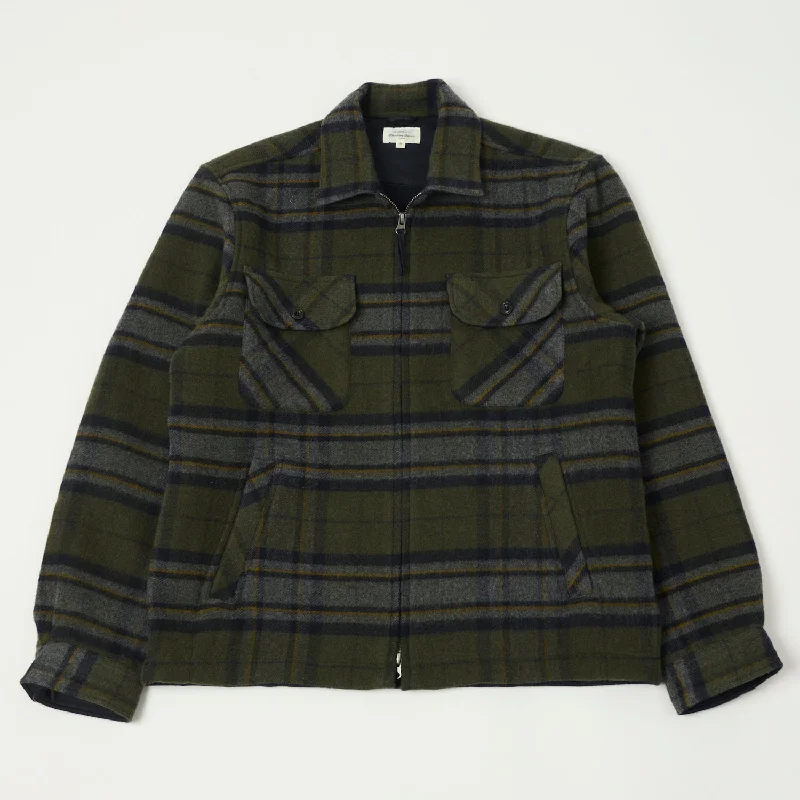 Jackets For Hiking Trails-Hartford 'Dusty' Woven Jacket - Forest Green