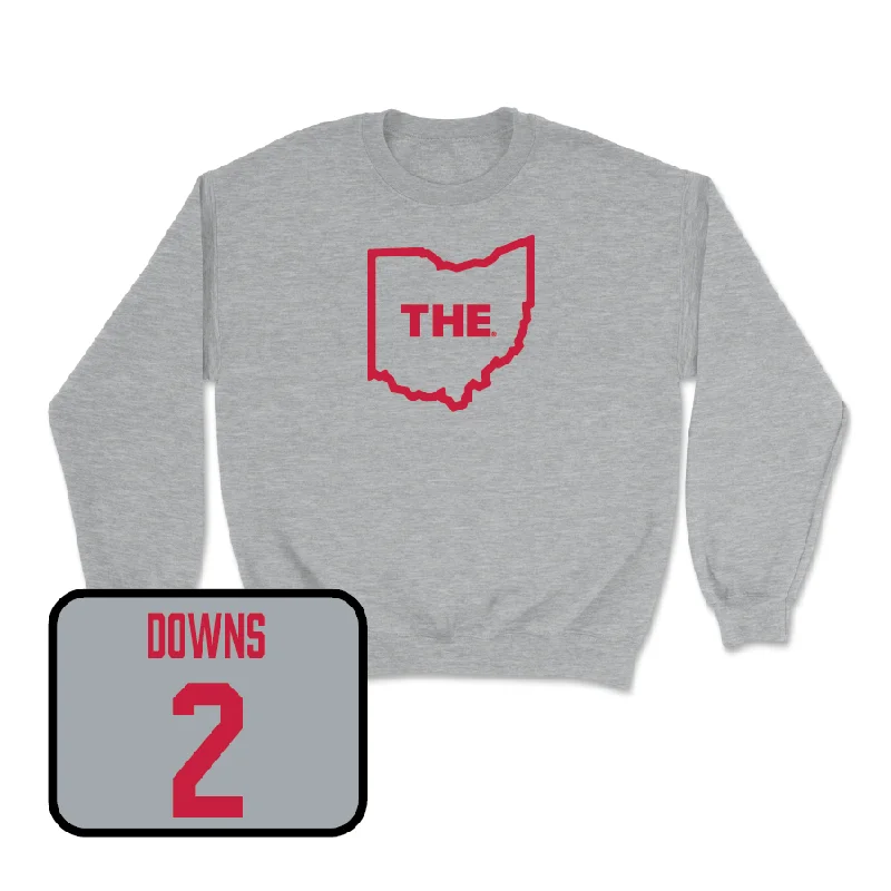 Long Sleeve With Custom Designs For Groups-Sport Grey Football The Crew   - Caleb Downs