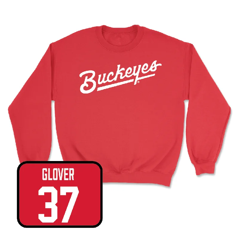 Long Sleeve For Summer Nights-Red Football Script Crew - Nigel Glover