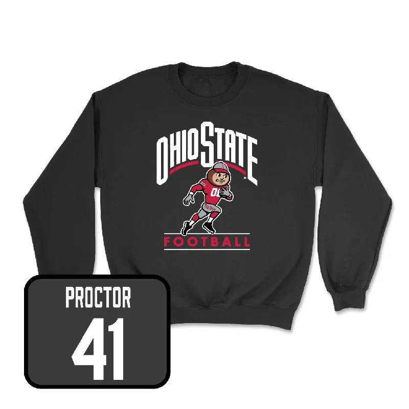 Long Sleeve For Comfortable Layering-Football Black Gridiron Crew - Josh Fryar