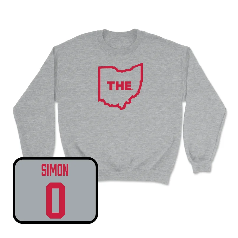 Long Sleeve With Custom Insignia-Sport Grey Football The Crew - Cody Simon