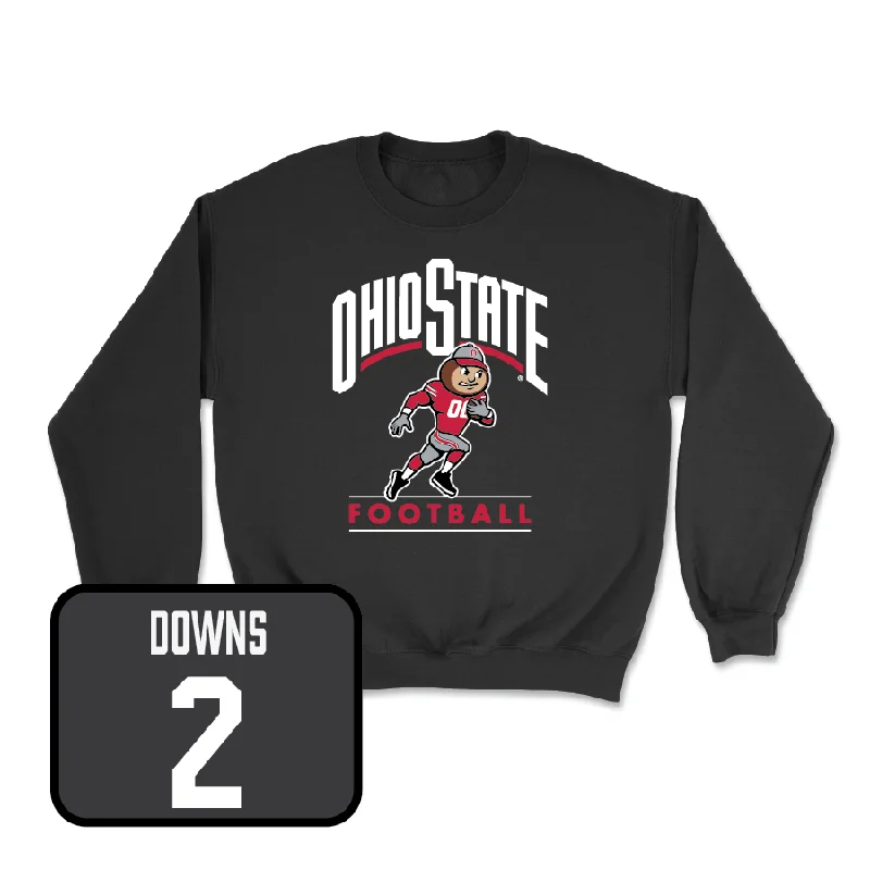 Long Sleeve With Unique Patterns-Football Black Gridiron Crew   - Caleb Downs