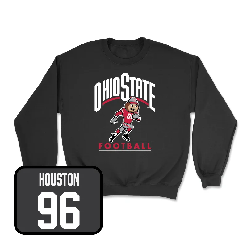 Long Sleeve With Soft Cotton Fabric-Football Black Gridiron Crew  - Eddrick Houston