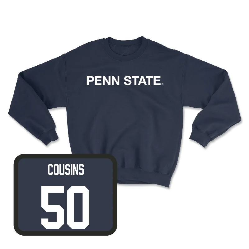 Long Sleeve For Family Photoshoots-Navy Football Penn State Crew  - Cooper Cousins