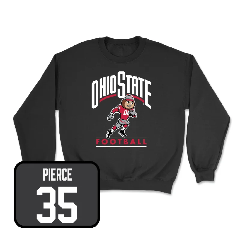 Long Sleeve For Personalized Gifts-Football Black Gridiron Crew  - Payton Pierce