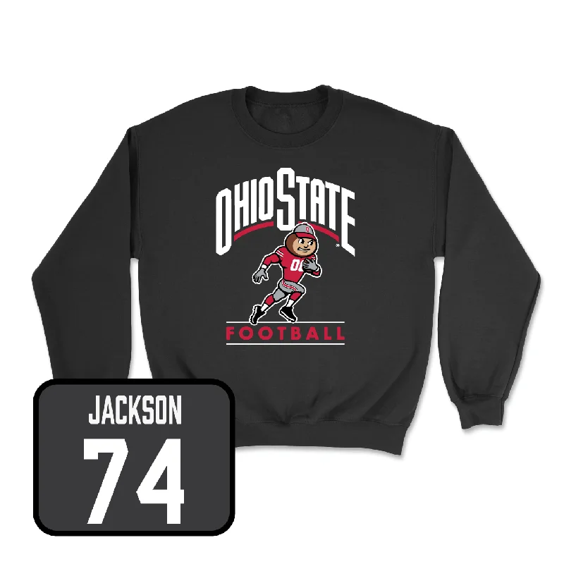 Long Sleeve For Men-Football Black Gridiron Crew - Grant Toutant