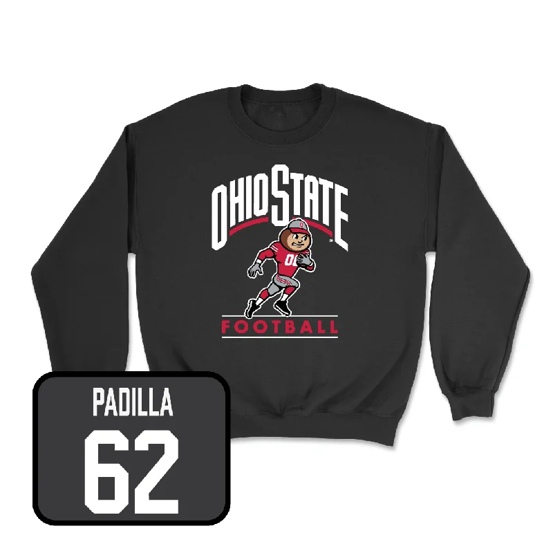 Long Sleeve With Nature Prints-Football Black Gridiron Crew - Josh Padilla