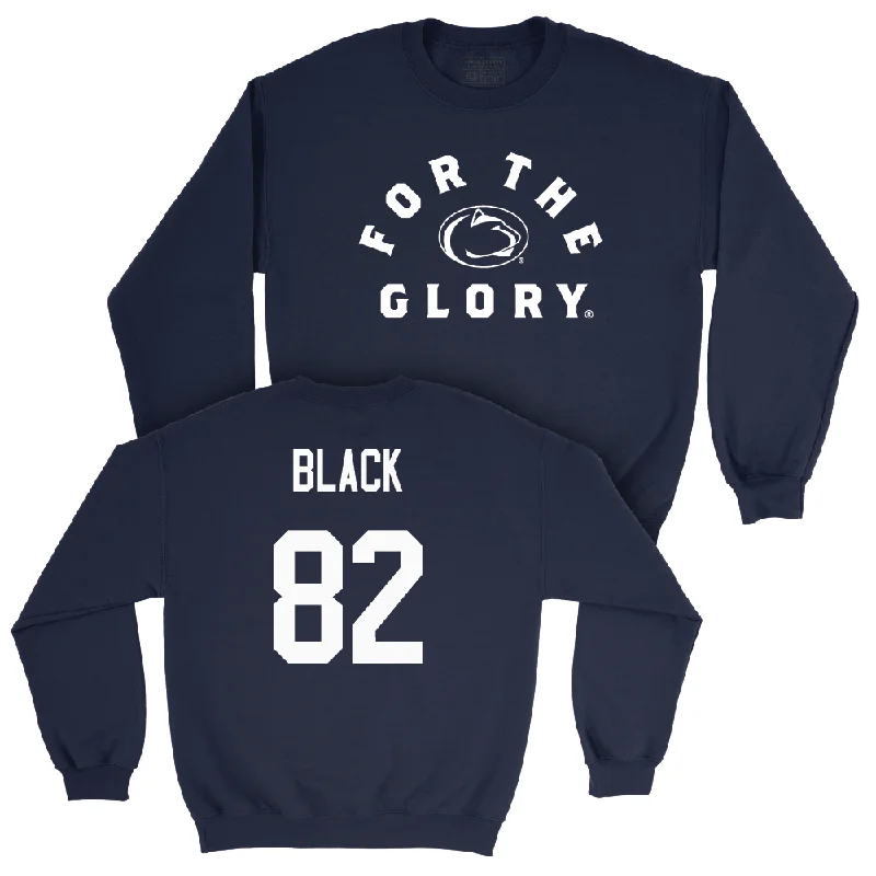 Long Sleeve With Pockets-Navy Football For The Glory Crew   - Ethan Black