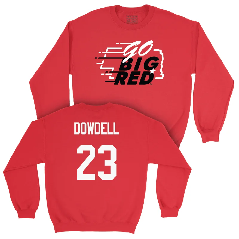 Personalized Long Sleeve-Red Football GBR Crew  - Dante Dowdell