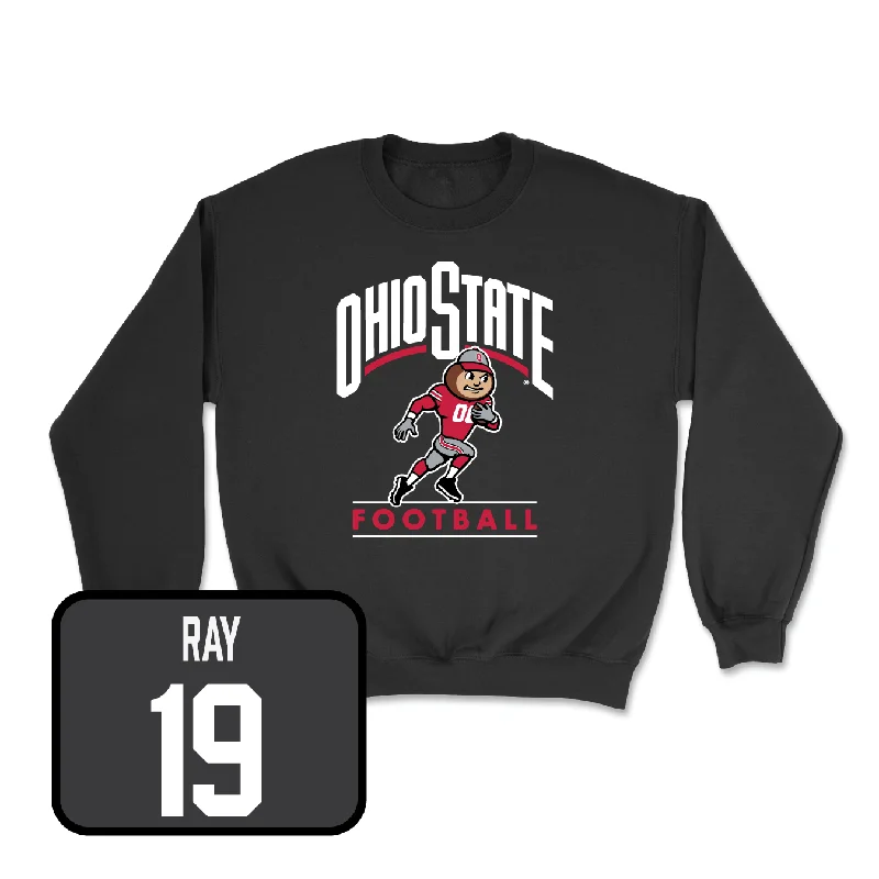 Casual Long Sleeve-Football Black Gridiron Crew - Davison Igbinosun