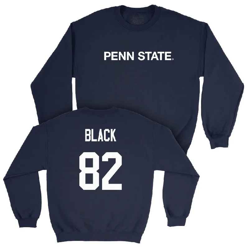 Long Sleeve For Corporate Events-Navy Football Penn State Crew   - Ethan Black