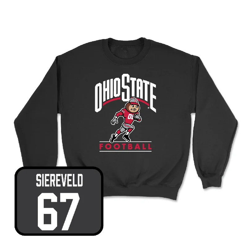 Custom Long Sleeve For Women-Football Black Gridiron Crew - Brennen Schramm