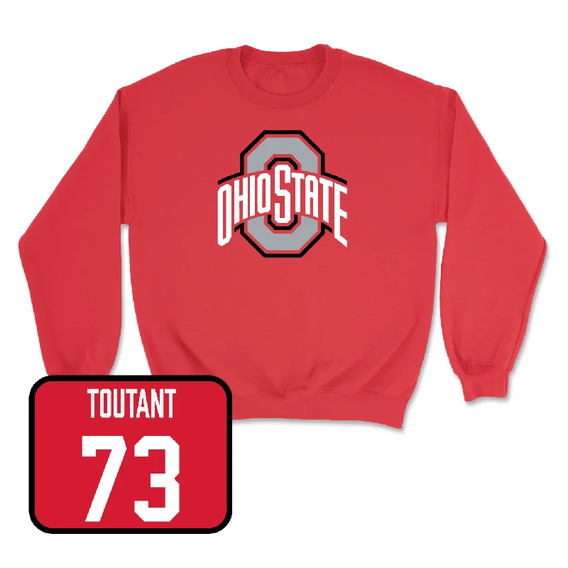 Long Sleeve For Casual Wear-Red Football Team Crew - Gee Scott Jr.