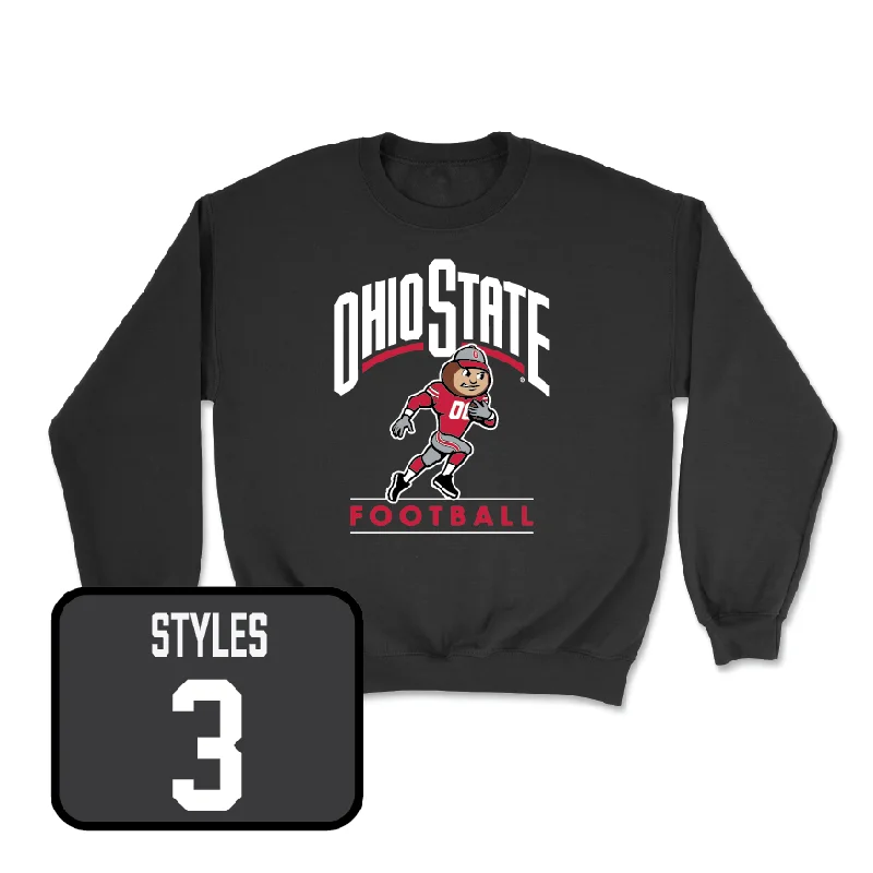 Long Sleeve For Outdoor Adventures-Football Black Gridiron Crew - Lorenzo Styles