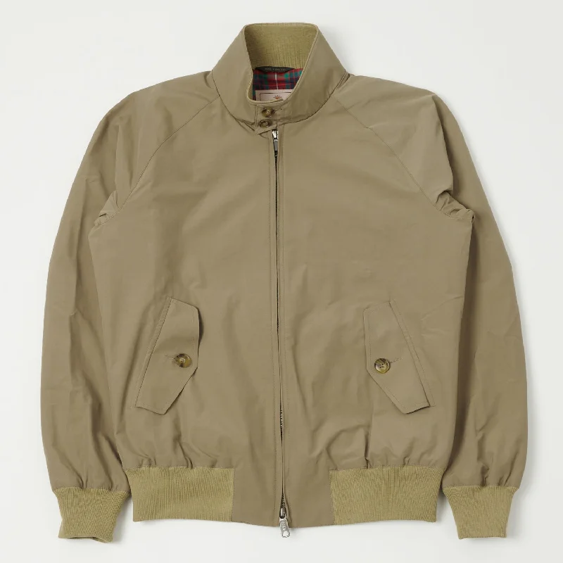 Jackets With Vintage Style-Baracuta G9 'Baracuta Cloth' Harrington Jacket - Tan