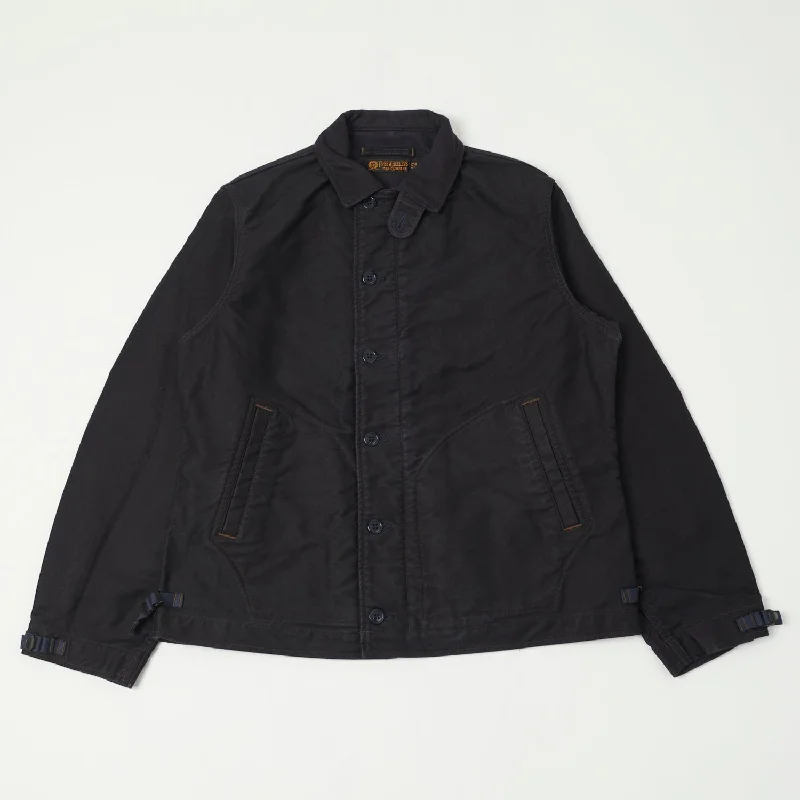 Casual Jackets For Men-Freewheelers Deck Worker Jacket - Deep Navy