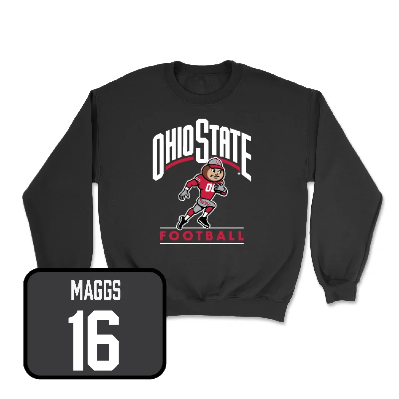 Long Sleeve For Comfortable Look-Football Black Gridiron Crew - Mason Maggs