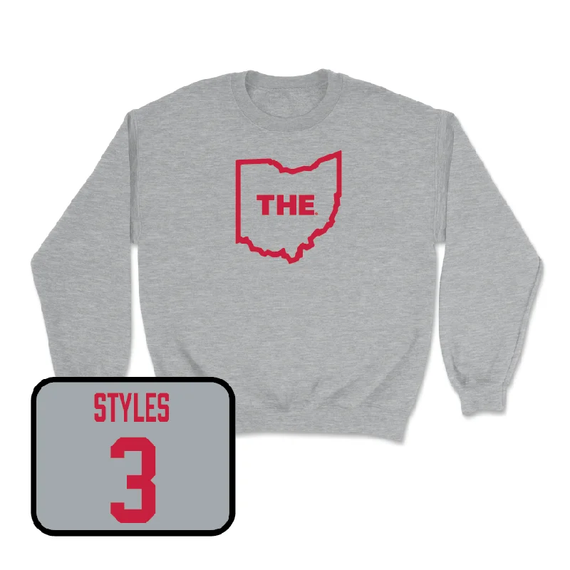 Long Sleeve With Unique Patterns-Sport Grey Football The Crew - Lorenzo Styles