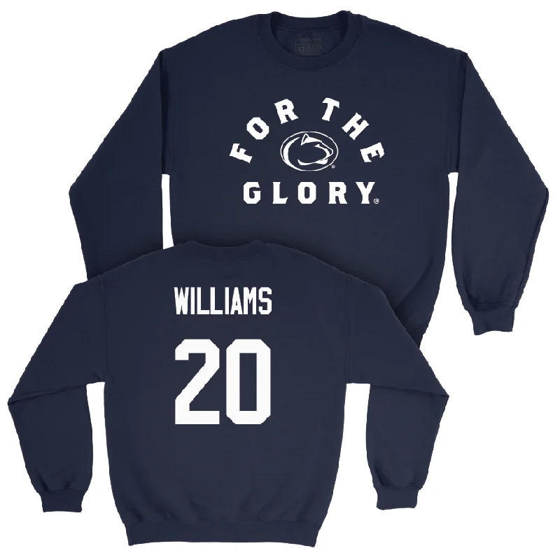 Long Sleeve For Travel-Navy Football For The Glory Crew   - Mylachi Williams