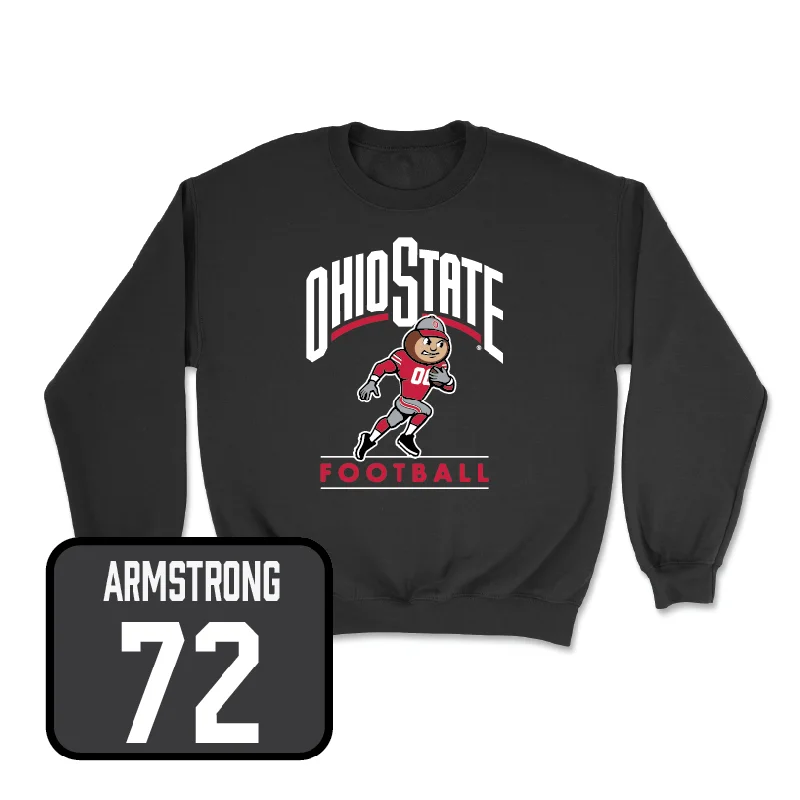 Long Sleeve With Funny Print-Football Black Gridiron Crew  - Deontae Armstrong