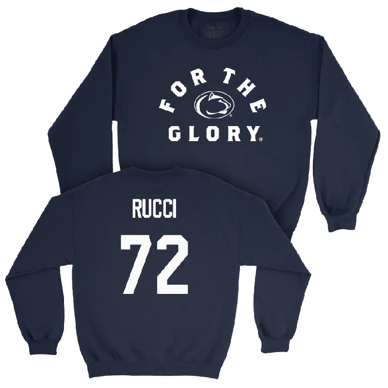 Long Sleeve For Hiking-Navy Football For The Glory Crew   - Nolan Rucci