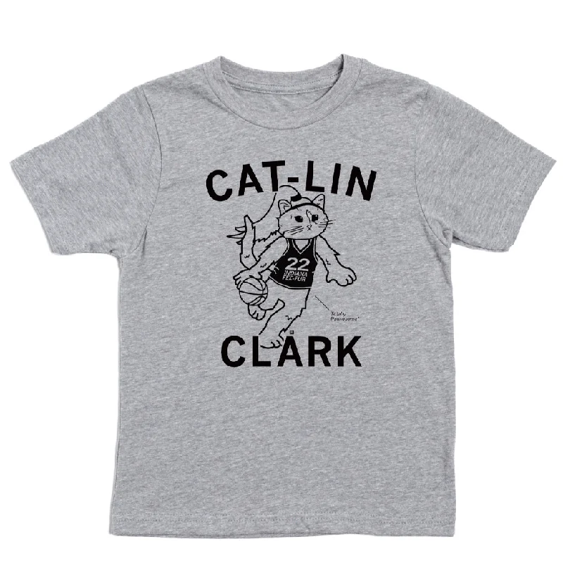 T-Shirt With Graphic Design-Cat Lin Clark Kids