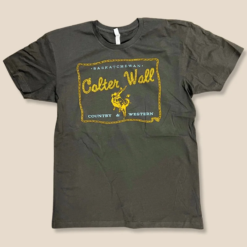 T-Shirt For Sports Fans-Colter Wall Sask T-Shirt