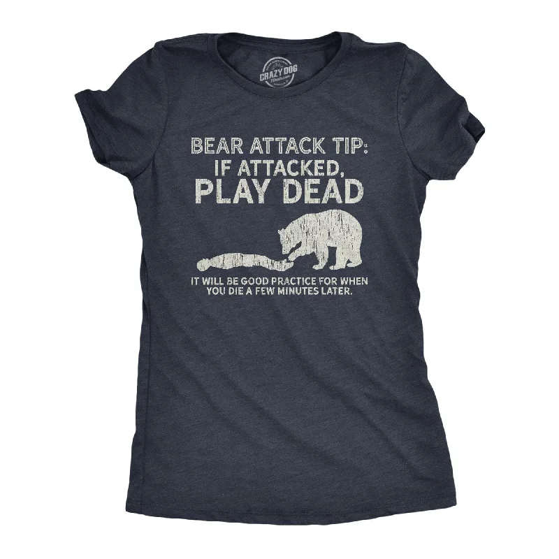 T-Shirt For Corporate Events-Bear Attack Tip Women's T Shirt