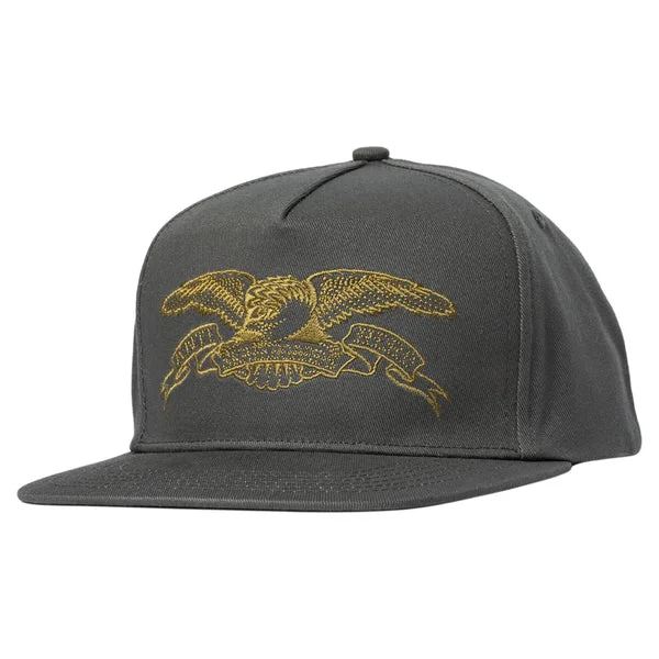 Winter Hat-Anti-Hero - Basic Eagle Cap - Charcoal/Tan