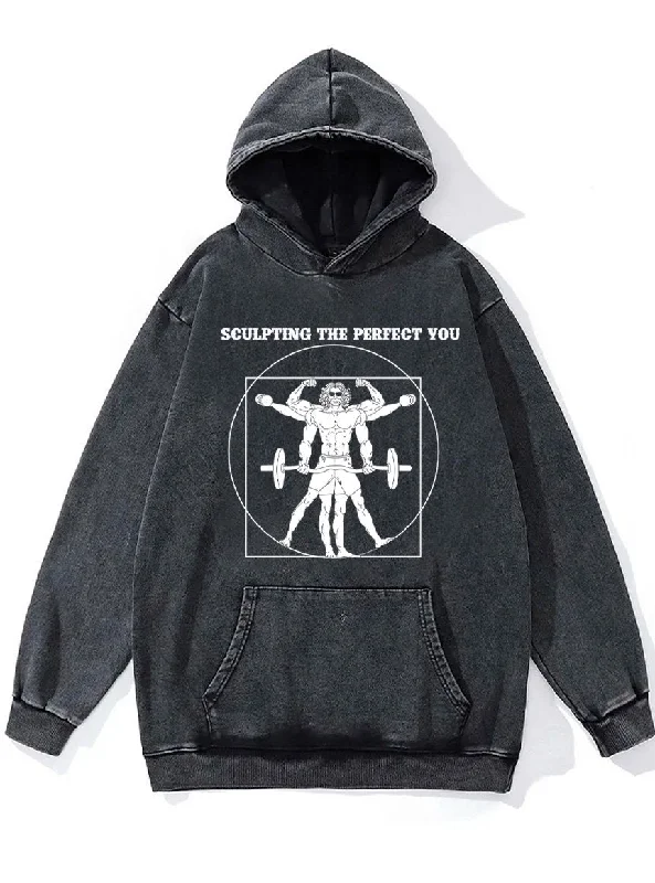 Hoodie For Fall Fashion Trends-sculpting the perfect you Washed Gym Hoodie