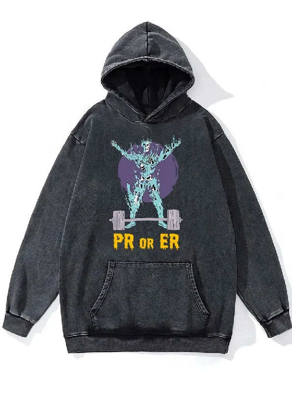 Hoodie For Running-pr or er Washed Gym Hoodie