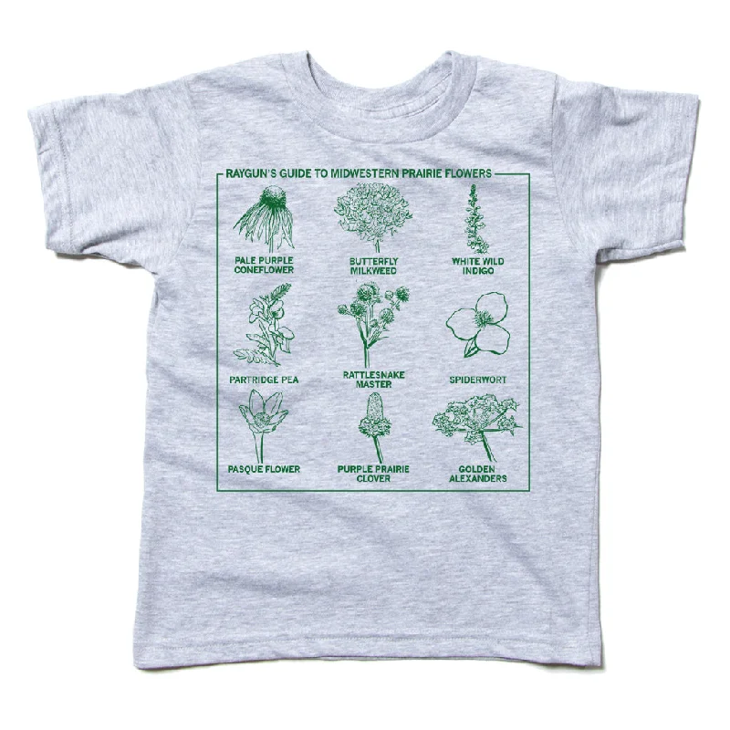 Custom T-Shirt For Women’s Fashion-Midwestern Prairie Flowers Kids