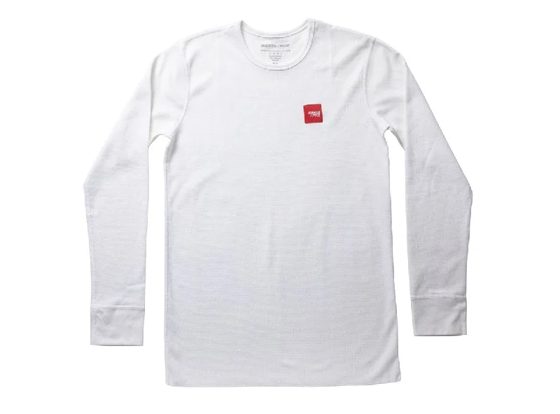 T-Shirt With Custom Image-Santa Cruz Hamm Long Sleeve Thermal Tee - White