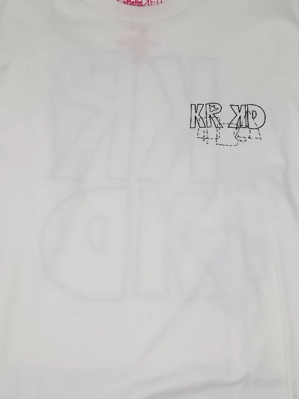 T-Shirt With Sports Team Design-KROOKED KRKD TEE - WHITE